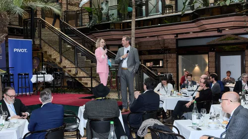 Das Foto zeig Impressionen des MCSC Side Events von metafinanz und Pivot Economics vom 12. Februar 2026.