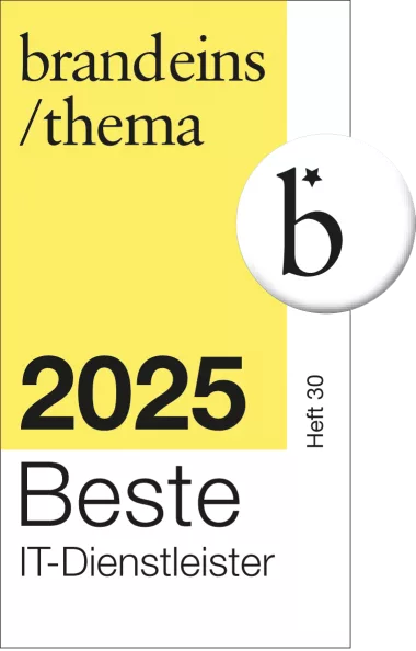 brandeins Auszeichnung "Beste Dienstleister 2025"